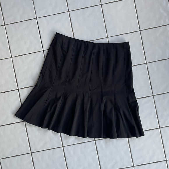 NWOT Alfani Fit and Flare Solid Black Skirt - Picture 1 of 6